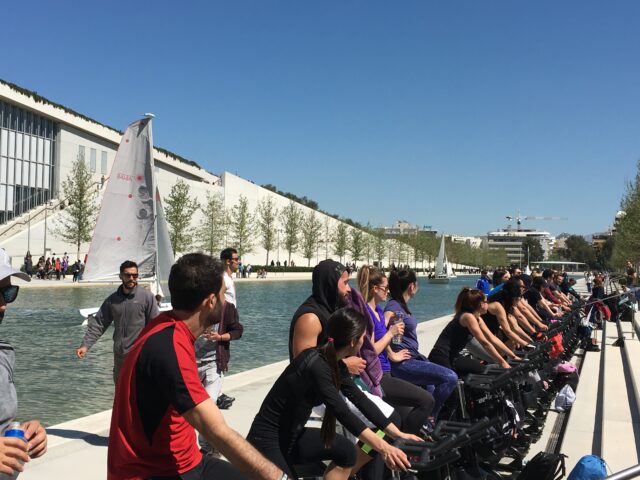 RealRyder Bike at Stavros Niarchos Foundation Cultural Center