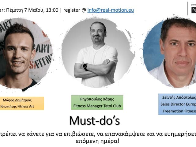 real motivation webinars | Must-do’s in the Changing Fitness Industry,