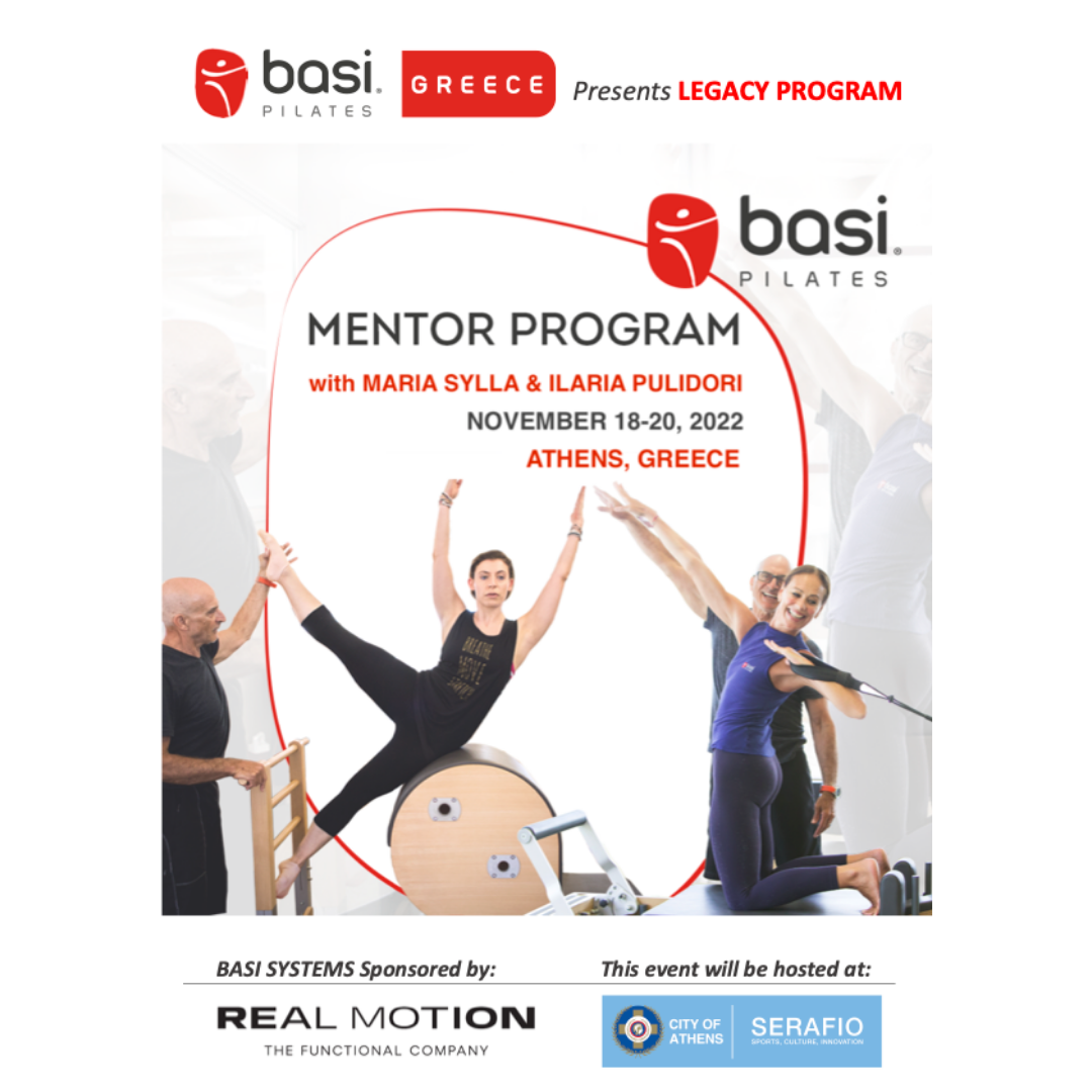 BASI Pilates Mentor Program in Athens  BASI Systems EQ save on! - Real  Motion